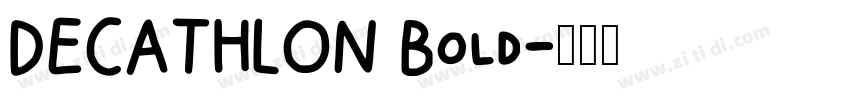 DECATHLON Bold字体转换